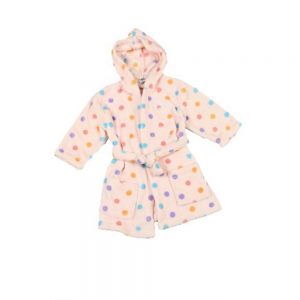 Pink Polka Dot Dressing Gown –Snugglebum